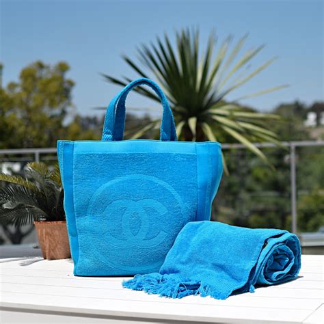 chanel beach towel uk|Chanel terry towel set.